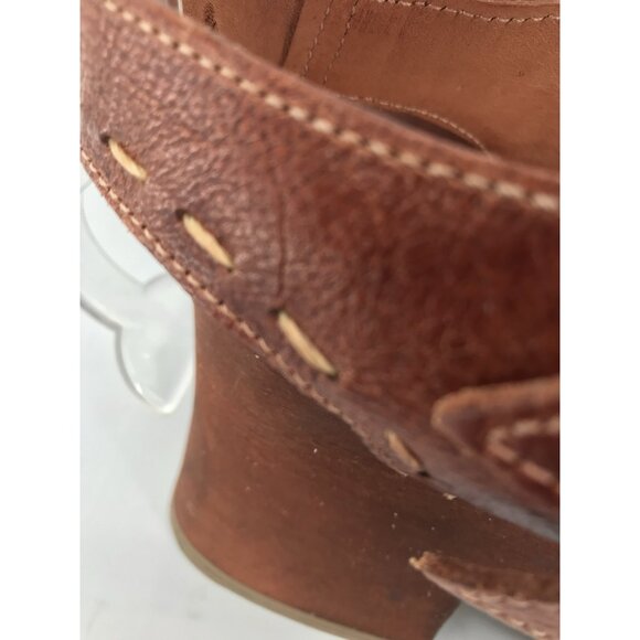 Bed Stu Kenya Platform Sandals Women's 11 Bown Leather Buckle Chunky Gladiator - Picture 9 of 15